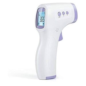 Dikang‎ Infrared Thermometer - White and Purple with 4 AA batteries included